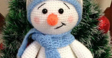 Step by Step Crochet Amigurumi Snowman